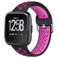 LUCXXI Sport Bands Compatible with Fitbit Versa/Versa 2, Silicone Replacement Strap Breathable Accessories Wristband with Ventilation Holes for Fitbit Versa/Versa 2 / Versa Lite Edition Watch