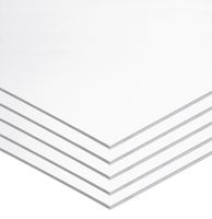 Pacon Foam Board, White,  22" x 28", 5 Sheets