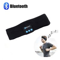 Repokevin Bluetooth Headband Headphones for Sport Running Yoga Wireless Stereo Sleep Headset with Mic Black for Man Woman Gift (Tblack)