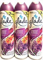Glade Air Freshener Spray - Lavender & Peach Blossom - Net Wt. 8 OZ (227 g) Per Can - Pack of 3 Cans