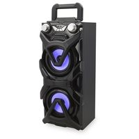 iLive Portable Wireless Speaker, Rechargeable Lithium Ion Battery, Black (ISB117B)