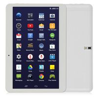 SainSonic QT-10 10.1" inch 3G Smart Phone Android Wi-Fi Tablet Phablet, 16GB, with 2 SIM Card Slots, A33 Quad Core Google Android 4.4.2 KitKat HD Tablet, White