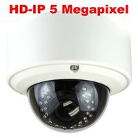 Amview 5MP 2592x1920 Pixel HD 1920P Outdoor Indoor Network PoE Power Over Ethernet 1080P Security Dome IP Camera with 2.8-12mm Varifocal Zoom Lens