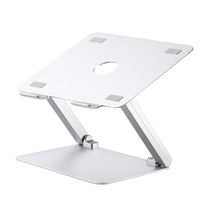Aluminum Laptop Stand, Kavalan Ergonomic Foldable Height Adjustable Laptop Riser for Desk, Compatible with Apple MacBook Air Pro Dell Lenovo Samsung and All Laptops from 10-17 inches
