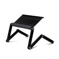 Furinno Adjustable Vented Laptop Table Laptop Computer Desk Portable Bed Tray Book Stand Multifuctional & Ergonomics Design Dual Layer Tabletop up to 17"