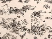 Black Toile Tissue Paper120~20"x30" Half Ream Tissue Prints (2 Unit, 120 Pack per Unit.)