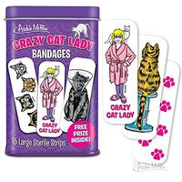 Crazy Cat Lady Adhesive Bandages 15 ct Tin w/Free Prize