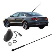Heart Horse 16" Antenna Aerial Radio Roof Mast Whip + Antenna Base Fit VW Jetta Golf Passat