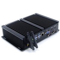 Fanless Industrial Mini PC Desktop Computer, 4K HTPC, Window 10 NUC with Intel i7 4500U CPU Dual-Core, 16GB RAM, 512GB SSD, 2 RS232 Com, 4xUSB 3.0, HDMI, VGA, Gigabit Ethernet, WiFi, Windows 10 Pro