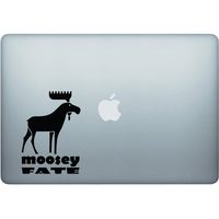 Moosey Fate 5 Inch Black Decal for Macbooks or Laptops - Proudly Made in The USA from Adhesive Vinyl