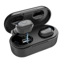 Wireless Earbuds with Mini Charging Case, Mixcder T1 Bluetooth 5.0 True Wireless Stereo Earbuds with CVC8.0 Noise Canceling Microphone, 20 Hours Playtime, Hands-Free Calls, One-Step Pairing (Black)