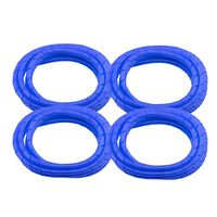 4 Pack MD Premium 8' Cord Cover Prevents Cord Tangling - Blue
