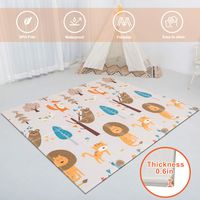 Baby Play mat, playmat,Baby mat Folding Extra Large Thick Foam Crawling playmats Reversible Waterproof Portable playmat for Babies (Loin)