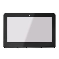 LCDOLED 11.6 inch Replacement Touch Screen Digitizer Front Glass Panel + Bezel for HP X360 11-ab 11-ab000 Series with Touch Control Board
