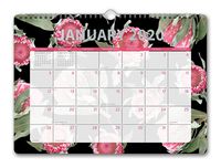 Orange Circle Studio 2020 Deluxe Wall Calendar, Floral Expressions