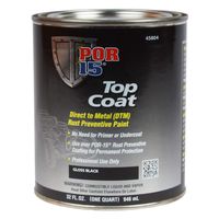 POR-15 45804 Top Coat Gloss Black Paint, 32. Fluid_Ounces