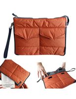 Easy Carry Padded Case for iPad, Fire, Galaxy and 10-inch Tablet Device - Orange