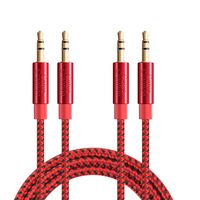 3.5mm Aux Cable, CableCreation 3.5mm Male to Male Stereo Audio Cable Compatible with iPhones, Fire HD Tablets, Sony/Beats Headphones, Home/Car Stereos & More, [2-Pack/ 3 Feet]