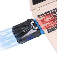 Allnice Gaming Laptop Cooler with Vacuum Fan Cool USB Laptop Cooler High Performance MCU Control Wind Speed, Temperature Display, Rapid Cooling, Reusable Tape Notebook Cooling Fan