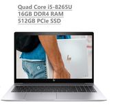 2019 HP Elitebook 850 G6 15.6" Full HD FHD Business Laptop (Intel Quad-Core i5-8265U, 16GB DDR4 RAM, 512GB PCIe NVMe M.2 SSD) Fingerprint, Backlit, Thunderbolt, HDMI, Windows 10 Pro-3 Years Warranty