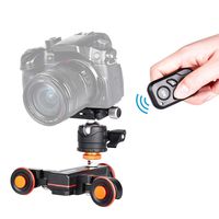 Andoer L4 PRO Motorized Camera Video Dolly 3 Speed Adjustable Autodolly Electric Slider Motorized Pulley Car Cine Dollies with Wireless Remote Control Mini Flexible Ballhead Mount Adapter