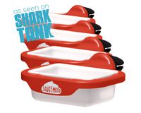 Saucemoto Dip Clip | An in-car sauce holder for ketchup and dipping sauces. As seen on Shark Tank (4 Pack, Red)