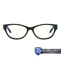 Computer Reading Glasses | Blue Light Blocking Reading Glasses| Jewel Pwr 1.50/Onyx by Gunnar  | 35% Blue Light Protection, 100% UV Light, Anti-Reflective To Protect & Reduce Eye Strain & Dryness