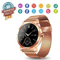Smart Watch Wearable HR Fitness Tracker with Voice Calls, Siri Function, All-Day Heart Rate Monitor, Waterproof IP54, Sport & Sleep Monitor,Rose