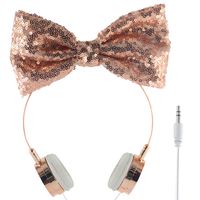 Headphones for Girls,Moear Lovely Bowknot Headphones with Volume Contro 3.5 mm Jack Lightweight for Cellphones Tablets Smartphones Laptop Computer PC Mp3/4 ...