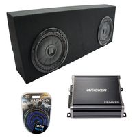Compatible with 07-13 Toyota Tundra Crew Max Kicker CompVT CVT10 Dual 10" Custom Sub Box CXA600.1 (Renewed)