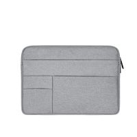 AINAAN Oxford Cloth Water Repellent Laptop Sleeve Case Cover with Pocket Compatible 13-13.3 Inch MacBook Pro/Air,Multi-Object Bag, Large Capacity, Gray