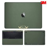 SopiGuard 3M Army Green Full Body Precision Edge-to-Edge Coverage Vinyl Skin for Apple MacBook Pro 13 Touch bar (A1706 / A1989)
