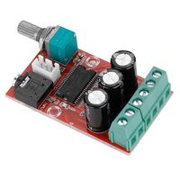 Zerone High Power Digital Power Amplifier Board, Dual Channel Digital Audio Stereo Amplifier Board Class D Module 12W x 2