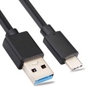 USB Type-C to USB A 3.0 Male Charger Cable Support Fast Charging(3A Fast Charge) and Data Transfer(5Gbps) Cord, 3.3 Feet(1 Meter) Compatible Samsung Galaxy S10 S9 S8, LG V30, V20 and More.