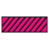 Surgical Instrument Identification Sheet Tape Diagonal Black Stripe Red