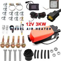 Air Heater TBVECHI 3KW Diesel Air Heater Remote Control Quiet 3000W For Truck Boat Car Trailer ABS