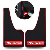 LLJSTAT Soft Material Automotive Fender Car Mud Flaps Universal Fit Black Splash Guards Rubber mud Guard No Collision Universal 43.5cm23cm0.5cm (Sports)