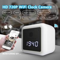 Safamily HD WiFi Hidden Nanny Spy Camera Clock, Wireless IP Home Security Cam, Motion Detection, Wall/Battery Powered,App Control and Remote Viewing