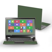 Mightyskins Skin Compatible with Lenovo Flex 5 15" (2017) - Solid Olive | Protective, Durable, and Unique Vinyl Decal Wrap Cover | Easy to Apply, Remove, and Change Styles | Made in The USA