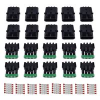 MUYI 10 Kit 4 Pin Way Waterproof Electrical Connector 1.5mm Series Terminals