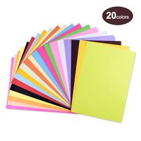 Colored Paper, Colored A4 Copy Paper, Crafting Decorating Cut-to-Size Paper 100 Sheets 20 Different Colors for DIY Art Craft (20 30cm)