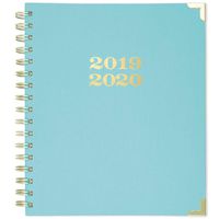 Simplified 2019-2020 Academic Year Weekly & Monthly Planner, Medium, 7" x 9", Hardcover, Turquoise (EL200-805A)