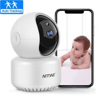 WiFi IP Camera 1080P, Home Indoor Security Camera, Pet Dog Nanny Baby Camera Monitor Pan/Tilt/Zoom Dome Camera with Night Vision, 2 Way Audio, Motion Detection, Auto Tracking, SD & Cloud Storage