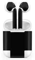 Vinyl Decal Sticker Protective Skin Compatible with Apple Airpods Matte Black