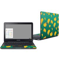 MightySkins Carbon Fiber Skin for Samsung Chromebook 3 11.6" - Tacos | Protective, Durable Textured Carbon Fiber Finish | Easy to Apply, Remove, and Change Styles | Made In The USA