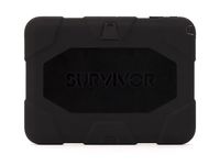 Griffin Survivor All-Terrain Samsung Galaxy Tab4 10.1 Case with Stand - Impact-Resistant and Rugged Design, Black/Smoke