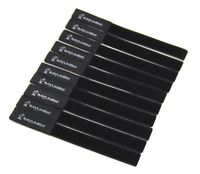 RayLineDo 10X Hook & Loop Self-Gripping Cable Ties 20MM x 180MM In Black Logo