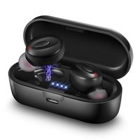 Wireless Earbuds, Bluetooth 5.0 Headphones, True Wireless Earbuds Headphones with Deep Bass Stereo Sound, Earphones Bluetooth Wireless with Mic, CVC8.0 Noise Cancelling Bluetooth Headsets for Running
