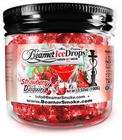 Strawberry Daiquiri 100G Ultra Premium Beamer Ice Drops Hookah Shisha Smoking Gel. Each Bowl Lasts 2-4 Hours! USA Made, Huge Clouds, Amazing Taste! Better Taste & Clouds Than Tobacco!