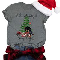 Winsummer Christmas Movie T-Shirt Women Christmas Shirt Funny Cute Graphic T-Shirt Short Sleeve Tees Tops T Shirt